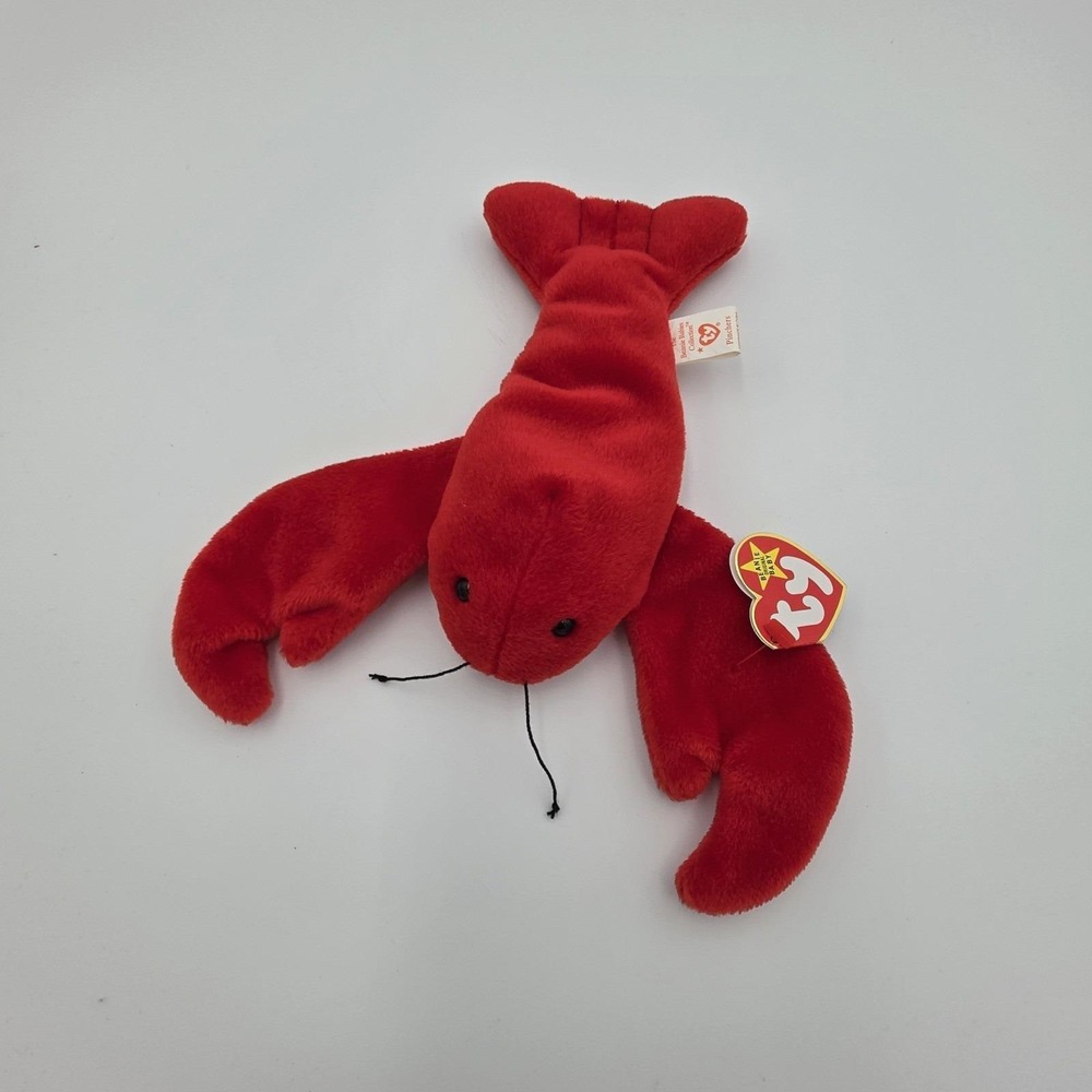 TY‎ Beanie Baby Pinchers the Lobster 1993. PVC pellets! RETIRED Rare